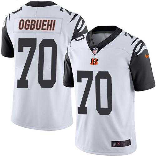Nike Men & Women & Youth Bengals 70 Cedric Ogbuehi White Color Rush Limited Jersey,We sell and wholesale Nike Men & Women & Youth Bengals 70 Cedric Ogbuehi White Color Rush Limited Jersey on line form chian!